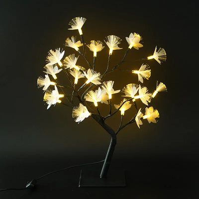 White Birch LED Flower Tree – USB & Battery-Powered Warm Light Decor