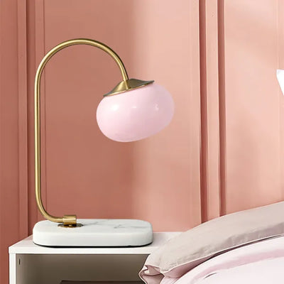 Marshmallow Metal & Glass Table Lamp – Soft Diffused Light for a Cosy Ambience