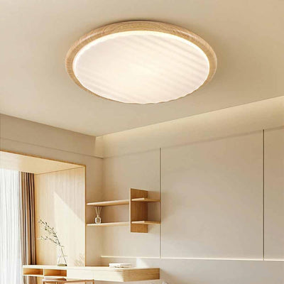Wooden Wrinkles LED Ceiling Light – Natural Elegance with Modern Technology