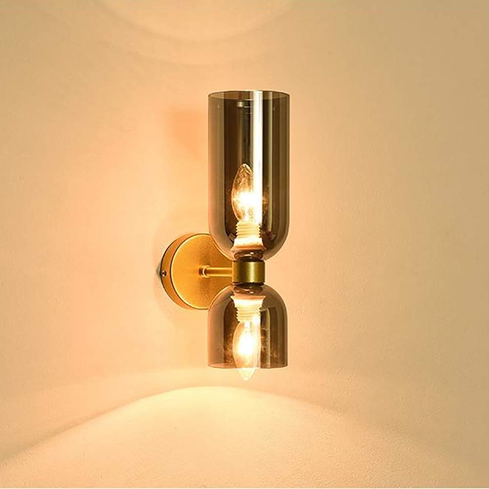 LED Double-Head Glass Wall Light – Elegant & Modern Wall Sconce