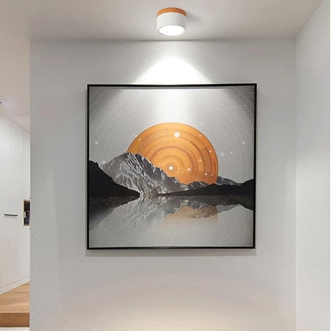 Nordic Cylinder LED Ceiling Light – Minimalist Flush Mount for Modern Hallways