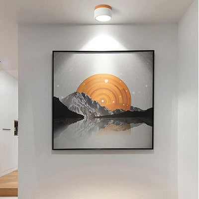 Nordic Cylinder LED Ceiling Light – Minimalist Flush Mount for Modern Hallways