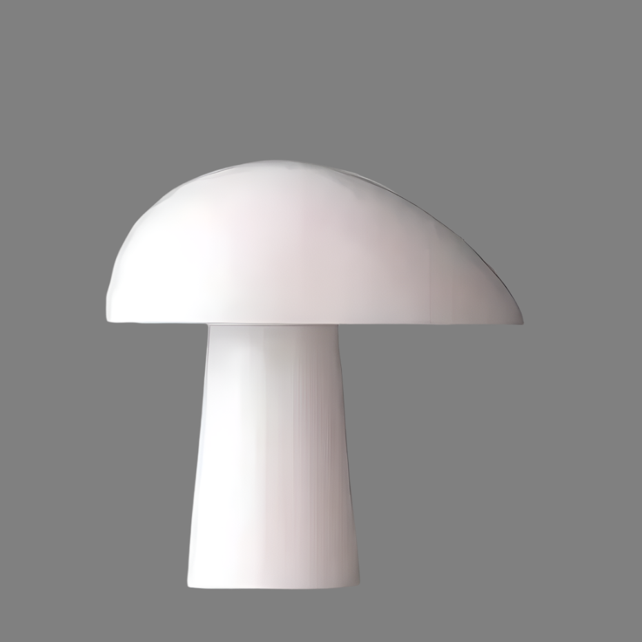Juno Scandinavian Table Lamp – Modern Mushroom-Inspired Design with Wood Accents