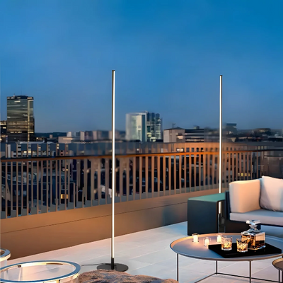 Modern Solar Outdoor Floor Lamp – Elegant Waterproof LED Lighting