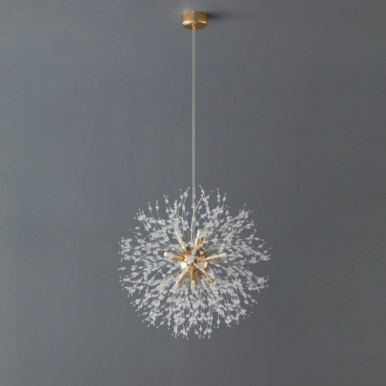 Crystal LED Pendant Light – Modern Pusteblume-Inspired Chandelier