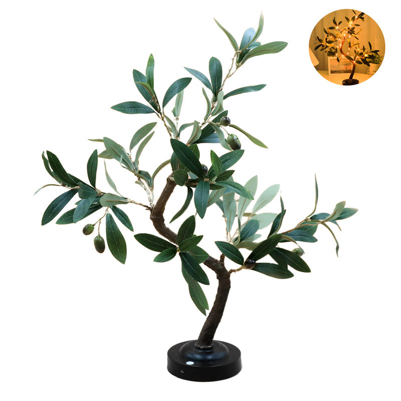 LED Tree Table Lamp – Flexible Branch Design & Warm White Glow