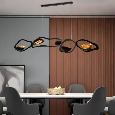 Modern Artistic Pendant Light – Sculptural LED Ceiling Fixture with Dimmable Option
