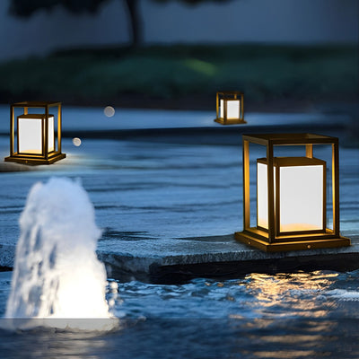 Solar Patio Lamp – Waterproof Stainless Steel LED Outdoor Light