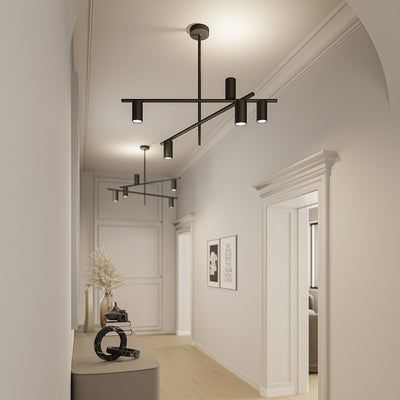 LumiDrop | Unique LED Pendant Light with Adjustable Height and Asymmetrical Cylinders