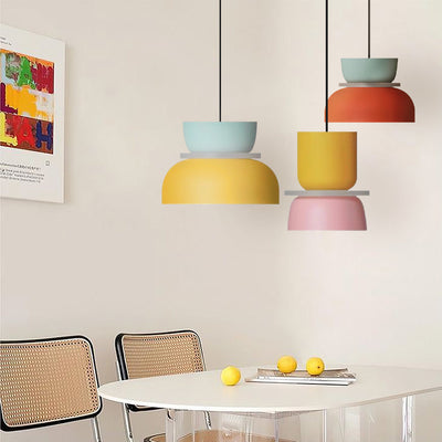 Acrylic Colorful Bowl Pendant Light – Nordic-Inspired Statement Lighting