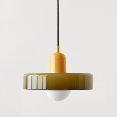 Bauhaus Pendant Light – A Timeless Fusion of Stained Glass & Modern Functionality