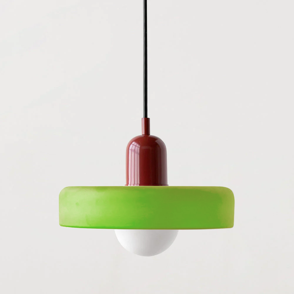 Bauhaus Pendant Light – A Timeless Fusion of Stained Glass & Modern Functionality