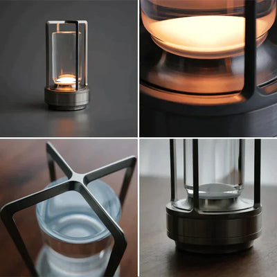 CrystalGlow Luxury Lamp – Wireless Rechargeable LED Light with Elegant Crystal Diffuser