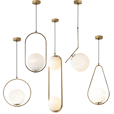 Elegant Drop Pendant Lights – Modern Brass Hanging Lamp for a Luxurious Touch