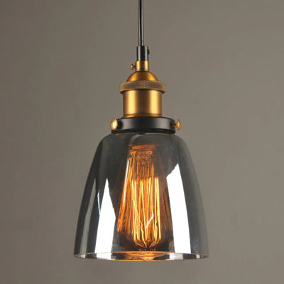 Antique Glass Pendant Light – Vintage Art Deco Hanging Lamp
