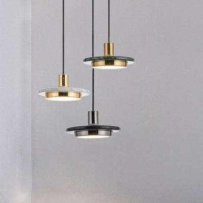 Modern Minimalist Marble Pendant Light – Elegant LED Ceiling Lamp