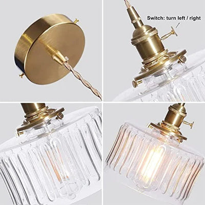 Vintage Crystal Pendant Light – Timeless Elegance in a Classic Glass Design