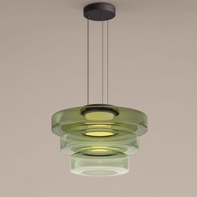 Moon Pendant Light – Elegant Glass Hanging Lamp with Adjustable Suspension (12W LED, Warm Light)
