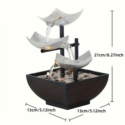 Leaf Fountain – Soothing Water Feature with Gentle LED Lighting