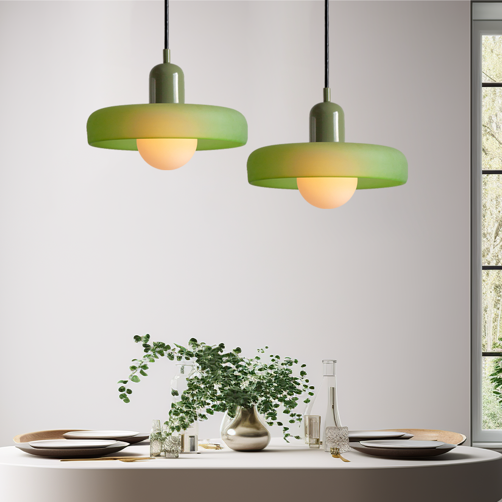 Bauhaus Pendant Light – A Timeless Fusion of Stained Glass & Modern Functionality
