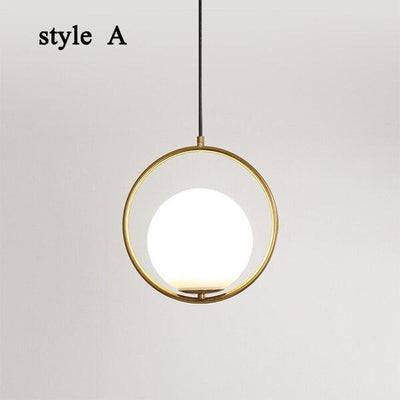 Harmony Glass Pendant Light – Elegant Adjustable Hanging Lamp (E27, 4 Styles, 40W Max)