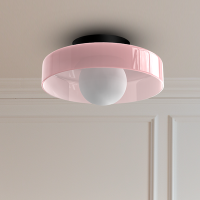 Modern Round Glass Ceiling Light – Elegant & Minimalist Design