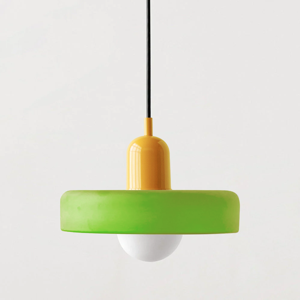 Bauhaus Pendant Light – A Timeless Fusion of Stained Glass & Modern Functionality