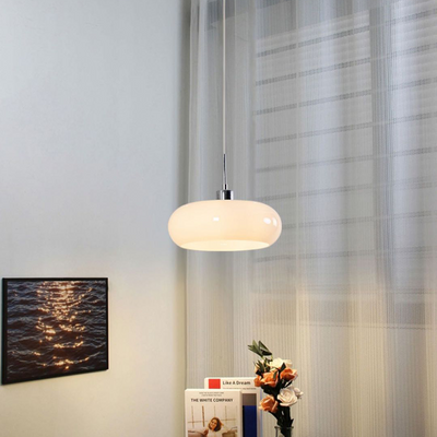 Hailie Bread-Shaped Glass Pendant Light – Modern Dimmable Ceiling Fixture (E27, LED Included)
