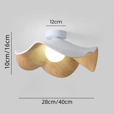 Nordic Wooden Lotus Ceiling Light – Nature-Inspired Elegance for Modern Interiors