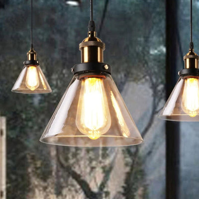 Antique Glass Pendant Light – Vintage Art Deco Hanging Lamp