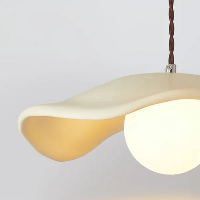 Wabi-Sabi Lotus Leaf Pendant Light – Minimalist Elegance for Dining Spaces