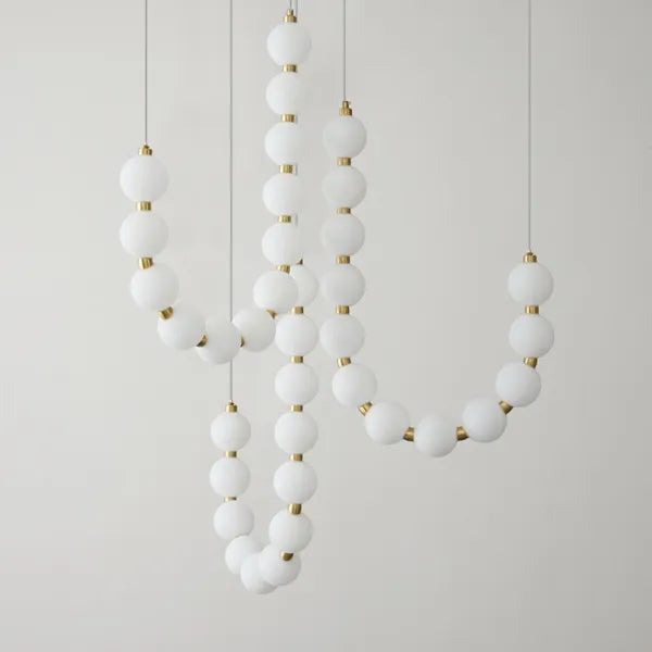 Luxury White Necklace Chandelier – Elegant Jewellery-Inspired Lighting