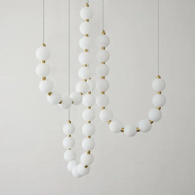 Luxury White Necklace Chandelier – Elegant Jewellery-Inspired Lighting