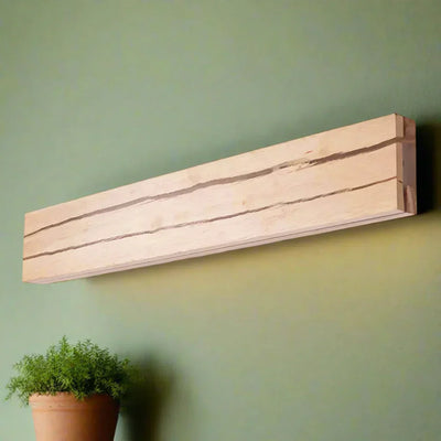 Modern Cracked Wood Wall Light – Natural LED Ambient Lighting