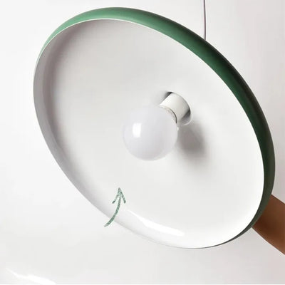 French Macaron Cone Pendant Light – Playful & Elegant Metal Hanging Lamp (E26/E27)