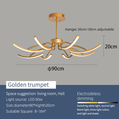 Luster Modern Ceiling Light – Elegant LED Design for Ambient Lighting