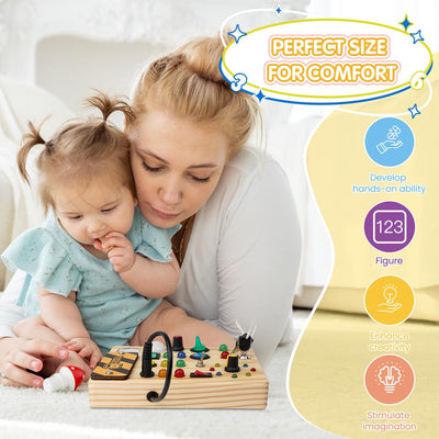 LumiPlay Interactive Learning Toy – Montessori-Inspired LED Light Activity Board for Kids 1-6