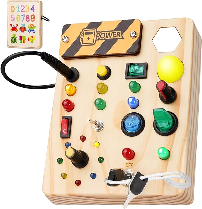 LumiPlay Interactive Learning Toy – Montessori-Inspired LED Light Activity Board for Kids 1-6