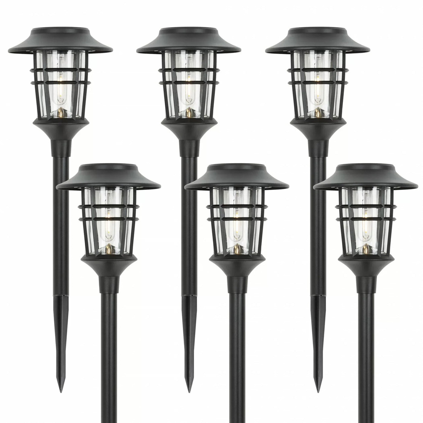 GardenLamps Solar Torch Set – Elegant & Eco-Friendly Outdoor LED Lights (Set of 6)