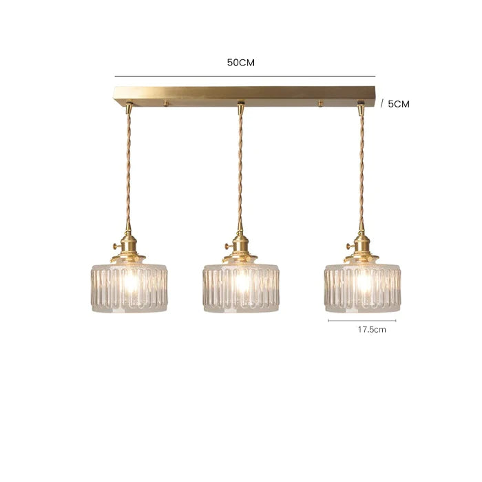 Vintage Crystal Pendant Light – Timeless Elegance in a Classic Glass Design