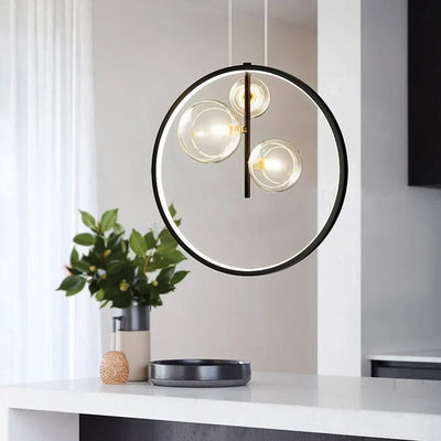 Modern Glass Pendant Light – Elegant Industrial Design for Stylish Interiors