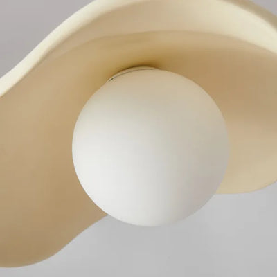 Wabi-Sabi Lotus Leaf Pendant Light – Minimalist Elegance for Dining Spaces