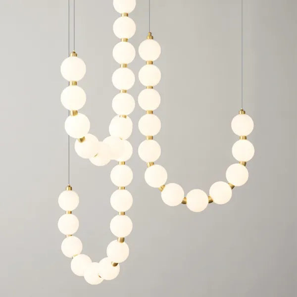 Luxury White Necklace Chandelier – Elegant Jewellery-Inspired Lighting
