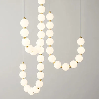 Luxury White Necklace Chandelier – Elegant Jewellery-Inspired Lighting