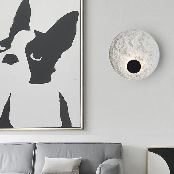 Round Moon Globe Wall Light – Contemporary Elegance with Soft LED Glow