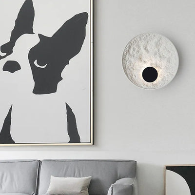 Round Moon Globe Wall Light – Contemporary Elegance with Soft LED Glow