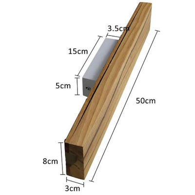 Modern Cracked Wood Wall Light – Natural LED Ambient Lighting