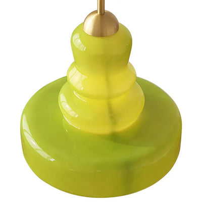 Bauhaus Pumpkin Glass Pendant Light – A Playful Twist on Timeless Elegance