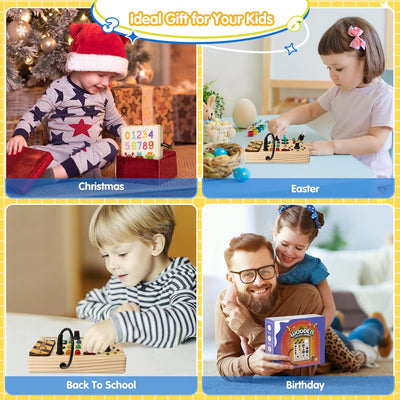 LumiPlay Interactive Learning Toy – Montessori-Inspired LED Light Activity Board for Kids 1-6