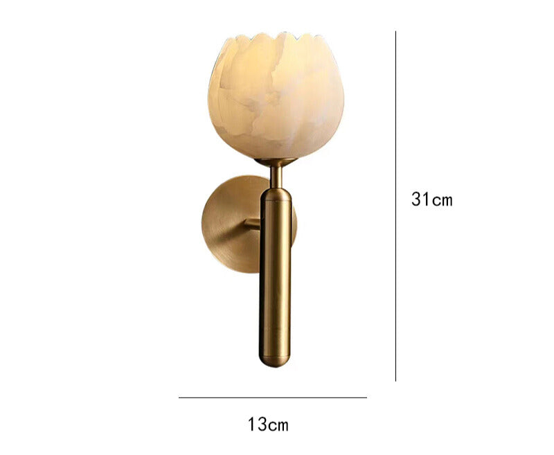 Marble Rose Wall Light – Elegant Floral-Inspired Luxury Lighting